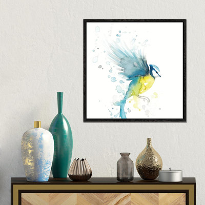 Blue Tit Bird II by The Cosmic Whale - Gallery-Wrapped Canvas Giclée on Canvas