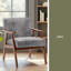 Chaise de style Mid-Century moderne, chaise de salon avec structure en bois massif, dossier d'appoint très épais-1165043651