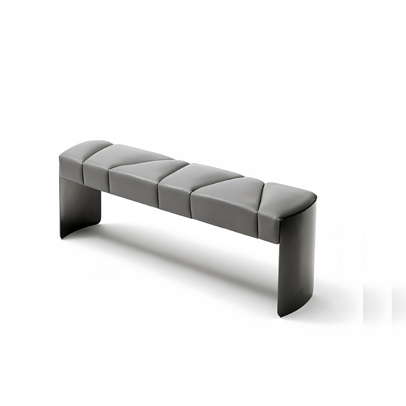 Banc rembourré Minimalist Light Luxury, H 16,53 po x l 62,99 po x P 15,74 po