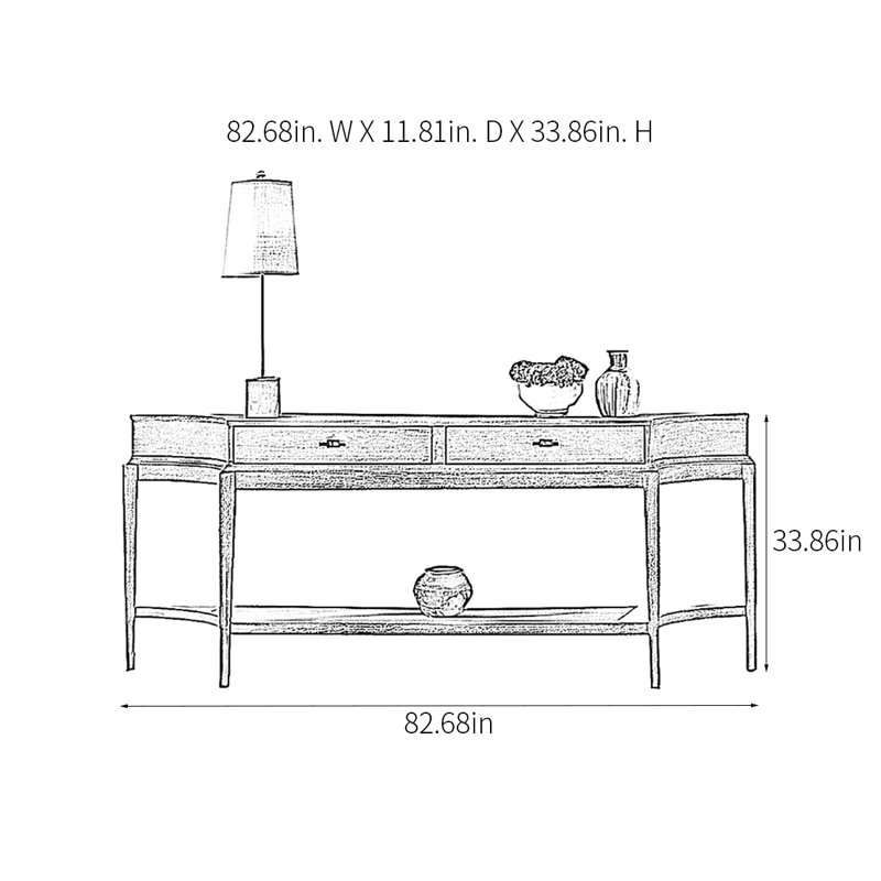 Console rustique