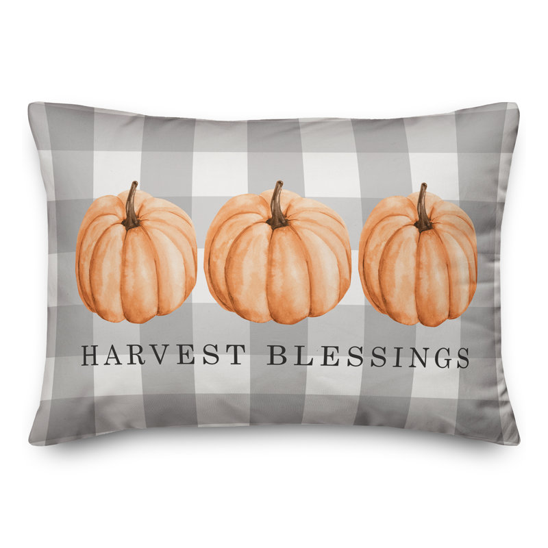 Gingham Reversible Throw Pillow