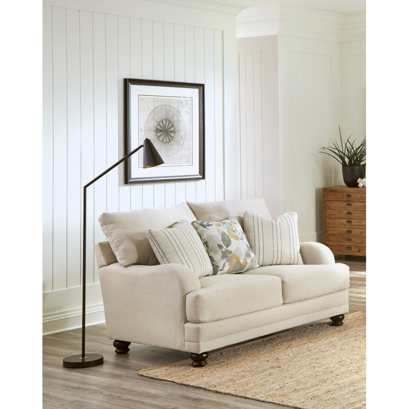 Causeuse Ariaunna avec sièges à ressorts confortables et 3 coussins décoratifs assortis inclus