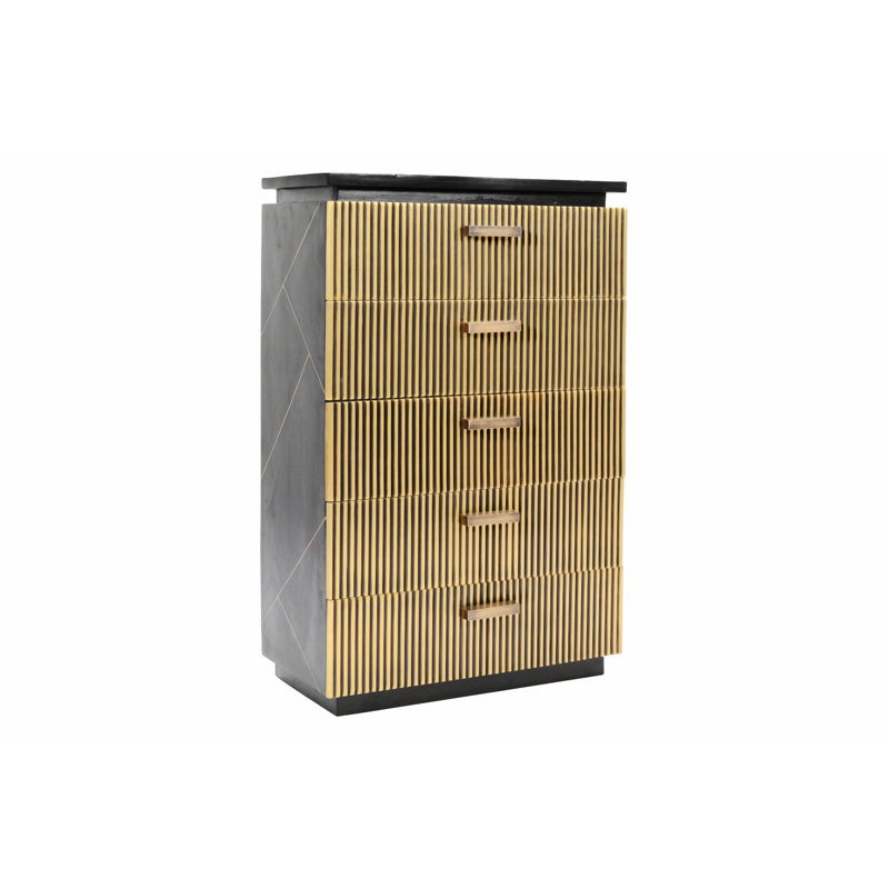 Commode décorative 5 tiroirs Zowey