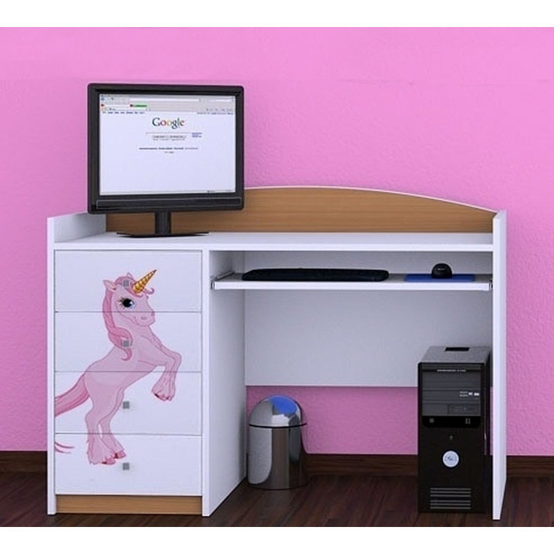 Buch 125cm Computer Desk, Light Brown