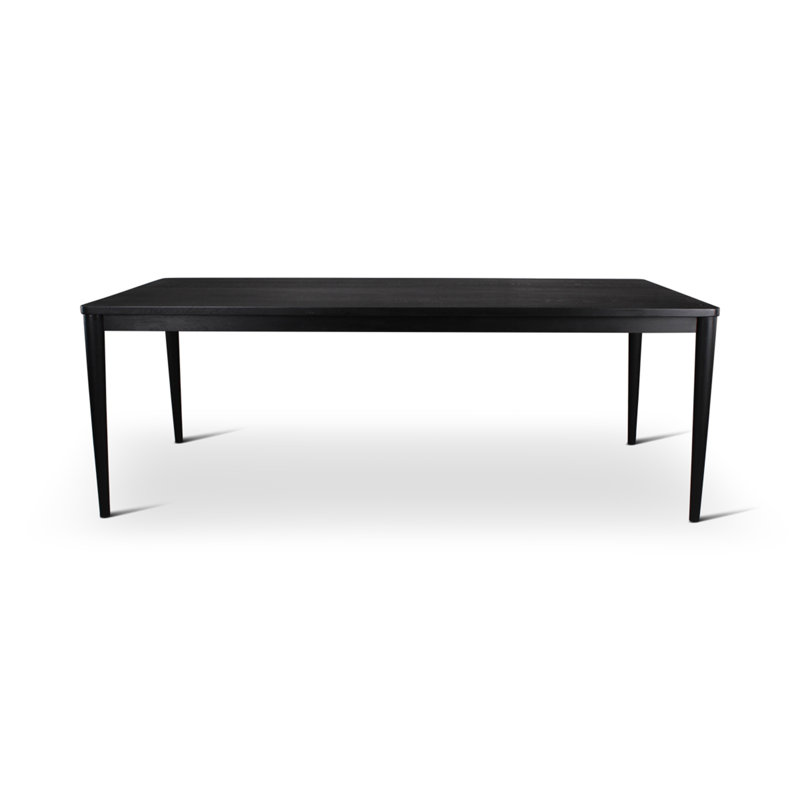Aria Rectangular Outdoor Dining Table, Black Matte
