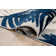 Hernandez Floral Navy/Ivory/Blue Indoor & Outdoor Area Rug