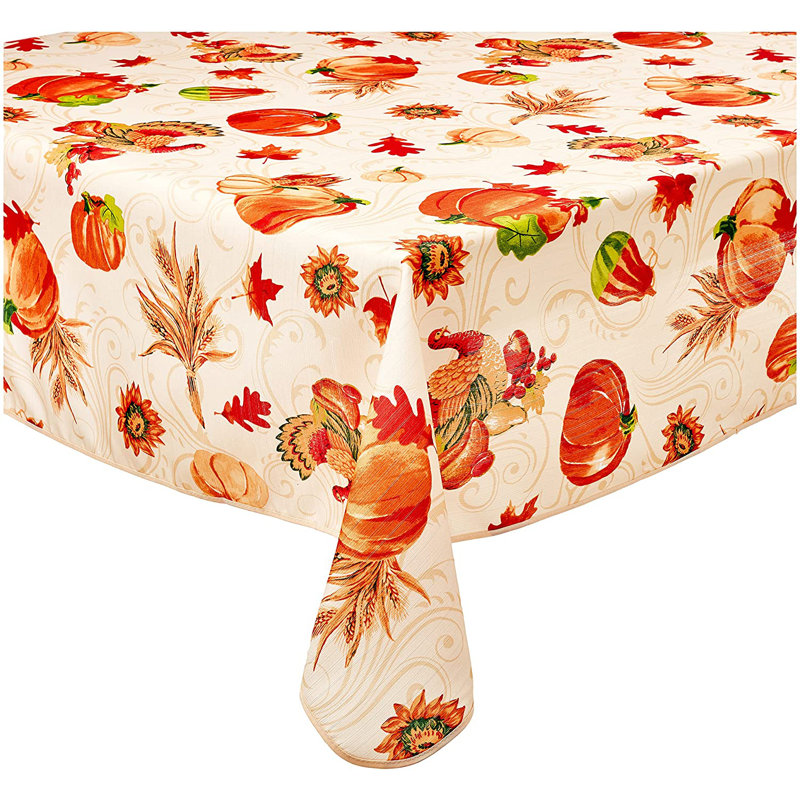Ashfield Thanksgiving Tablecloth, 84" x 60"