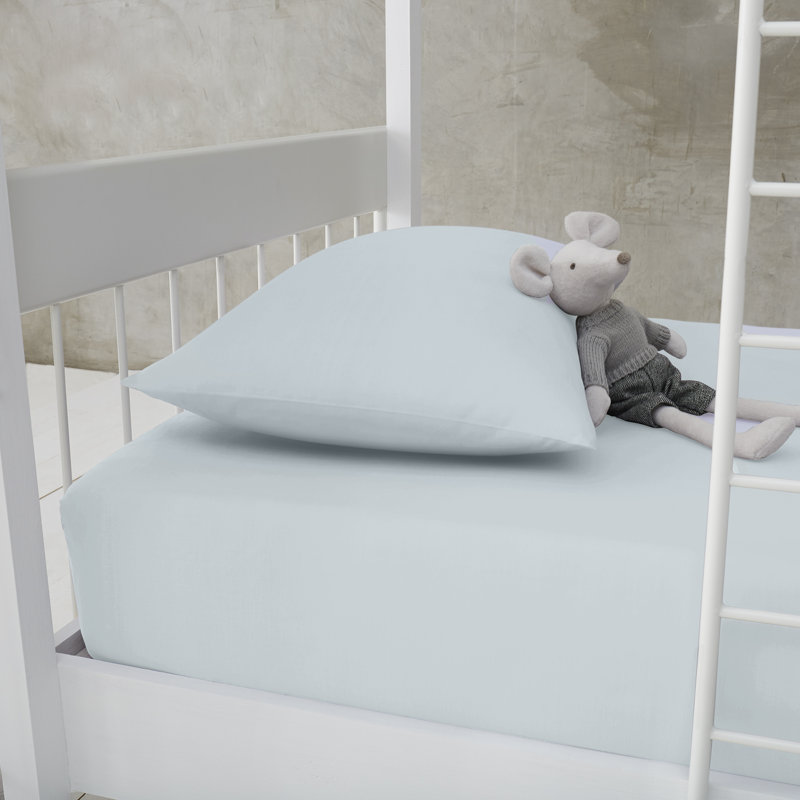 Diamond Fitted Sheet, Sky Blue, Bunk Bed