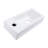 14.72"L X 7.08"W Bathroom Wall Mount Sink - White Ceramic Rectangular, Stain , Low Water Absorbency, Acid Resistance, Modern Enchanting With Faucet Hole 14.72X7.08 Inch Rectangular Mounted Sink,