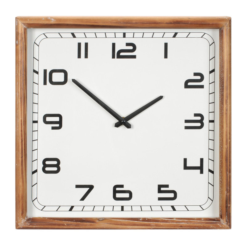 Horloge murale carrée 16 "