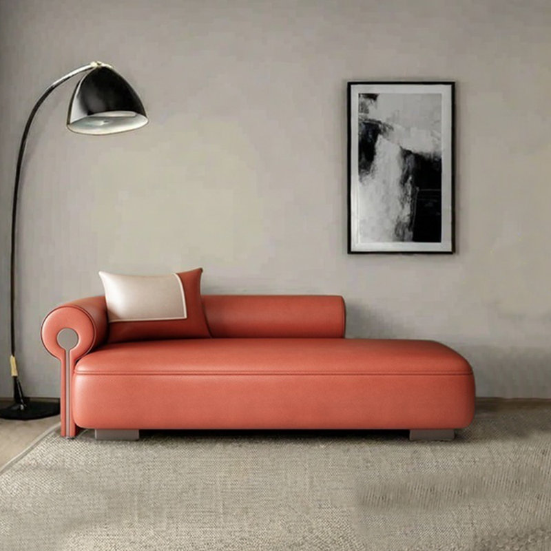 Éponge légère de luxe et fauteuil inclinable en bois massif, Rouge, Face à la gauche