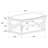 2-Shelf Glass Top Coffee Table