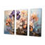 Mauve et pêche iris charme intemporel - ensemble de décorations murales iris-107744158-107744156