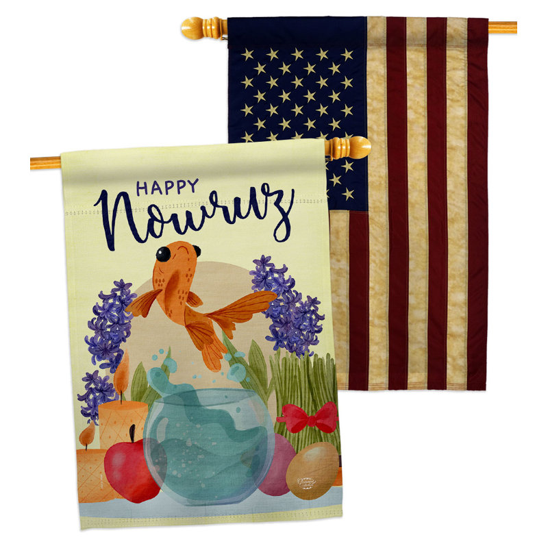 Double Sided 40'' H x 28'' W Polyester House Flag