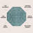 Leonora Bohemian Textured Weave Floral Teal/Gray Indoor/Outdoor Rug-590394244