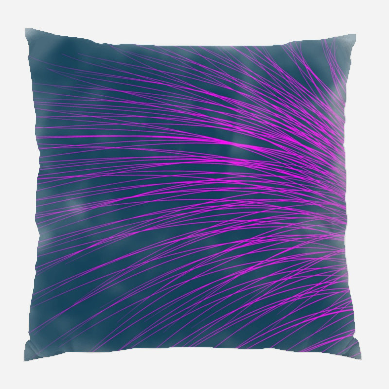 Coussin décoratif à lignes