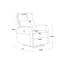 Fauteuil inclinable et oscillant manuel