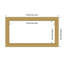 Grace Brushed Gold Framed Dry Erase Magnetic Board Organization Boards-1231204735