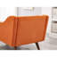Chaise longue de luxe - revêtement en velours orange avec option de rembourrage doux-411642217