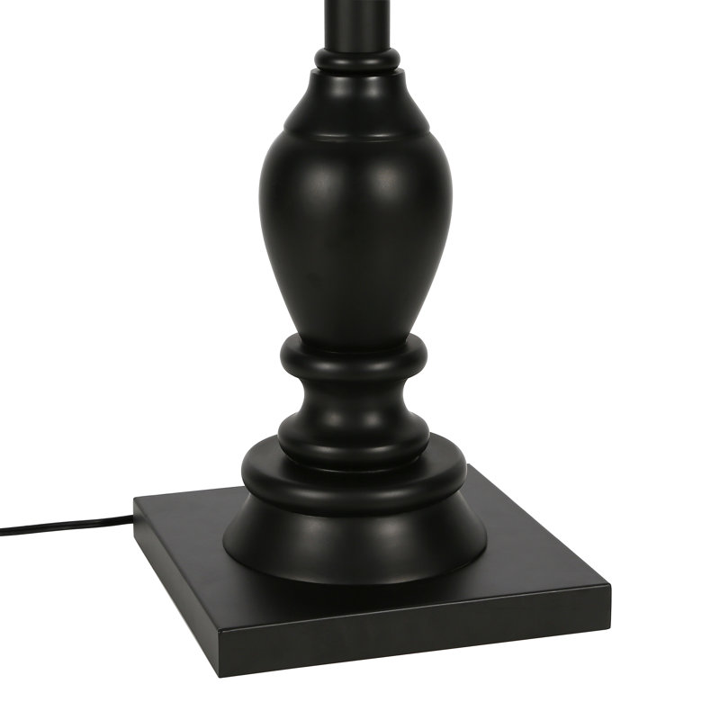 Minnie 68'' Blackened Bronze Traditional Floor Lamp with Outlet