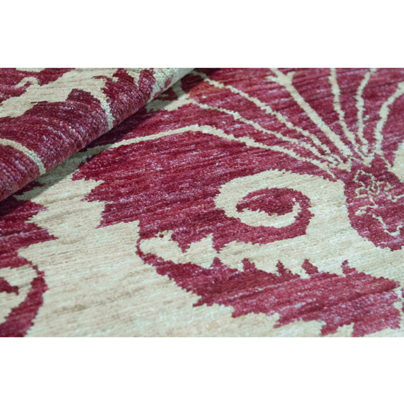 Hand Woven Wool Floral Area Rug