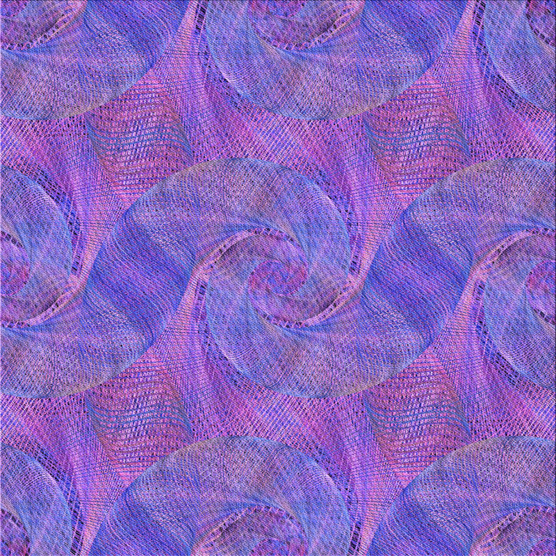 Tapis mauve abstrait, Carré 8 pi