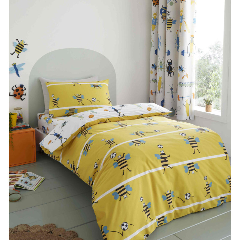 Bugtastic Easy Care Duvet Set, Junior Duvet Cover + 1 Standard Pillowcase
