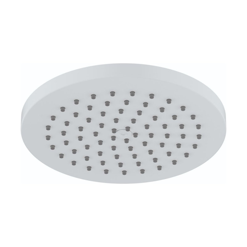 hansgrohe Raindance S Showerhead 180 1-Jet PowderRain, Matte White, 1.75 GPM