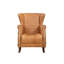 Chaise d'appoint rembourrée Chevez Paris, caramel