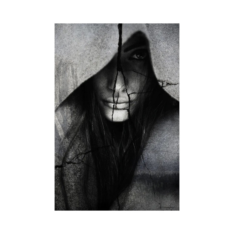 " Broken " by Underdott Art, 18" H x 12" W x 1.5" D