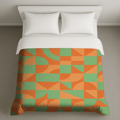 Housses de couette à motif géométrique
