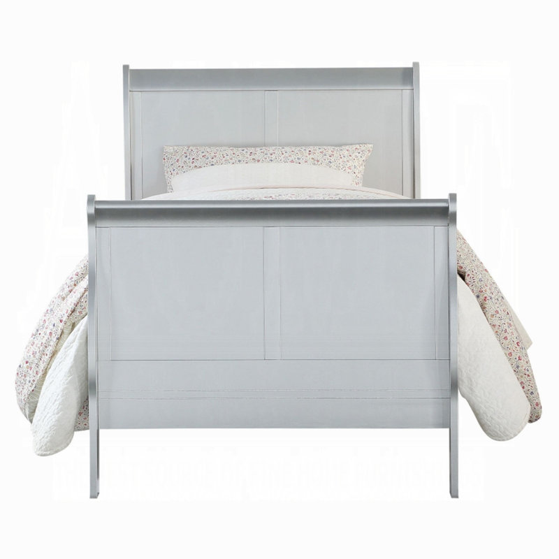 Lit-bateau Louis Philippe III, Simple, White