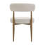 Chaise de salle à manger rembourrée moderne avec dossier incurvé, siège rembourré et pieds en métal (ensemble de 2)-133416235-133416239-133416234