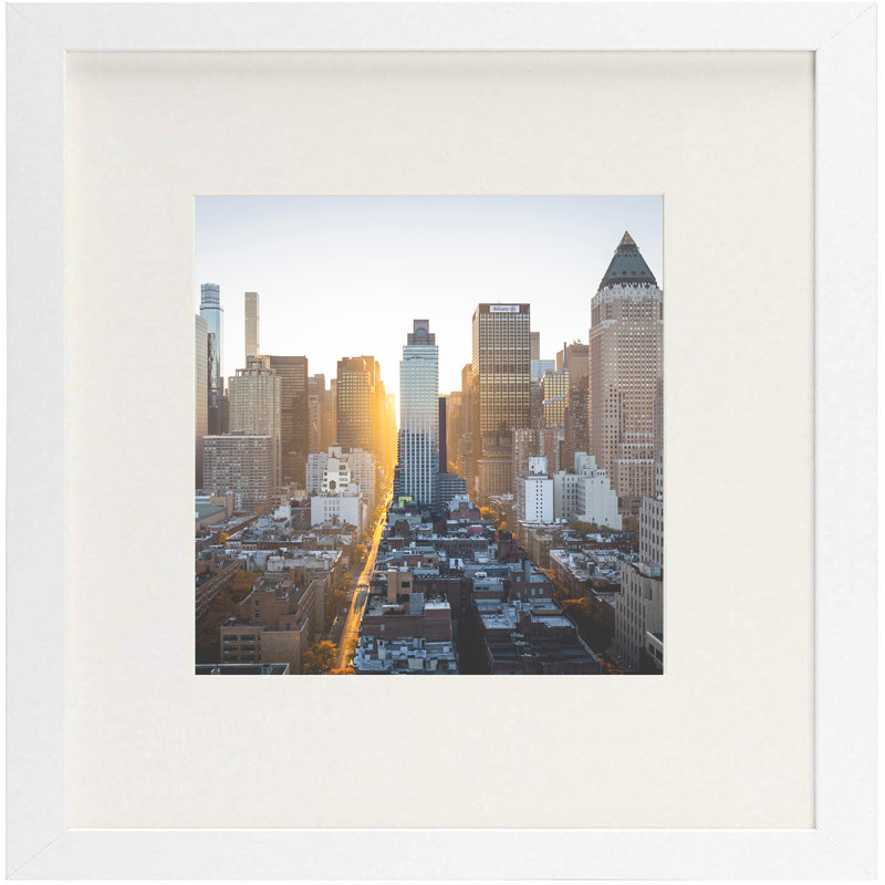 Cadre photo Kempson, 8 po x 8 po, Blanc