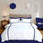 Layered Leaf Applique Cotton Duvet Cover Set-120349069-120349071