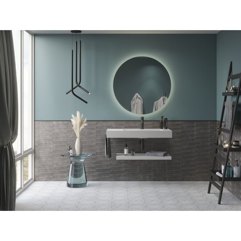 Ion Picket 3 in. x 11 in. Ceramic Metallic-Look Picket Wall Tile (5.49 Sq. Ft. / Case), Silver