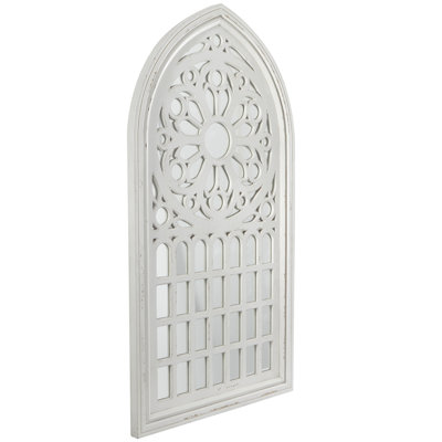 Radank Solid Wood Oval Wall Mirror