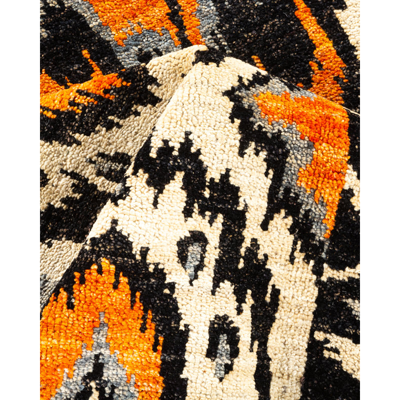 Contemporary One-of-a-Kind 6' 2" X 9' 5" Hand Knotted Area Rug