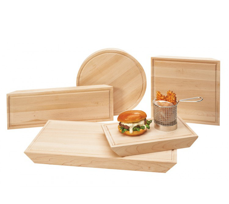 Cal-Mil 2-Piece Maple Wood Cutting Board Set, 1.5" H x 12" W x 7" D