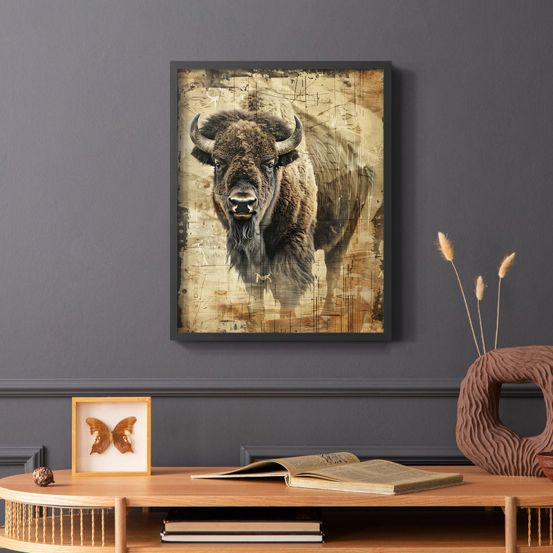 ANIMALS Series CDXCII - Reproduction encadrée de qualité supérieure - Prêt à être accroché - Aucun clou requis