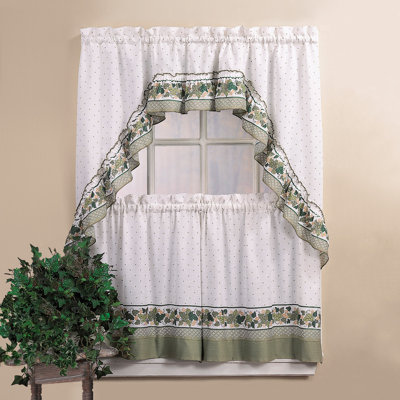 Ensemble de rideaux de cuisine 56 "Cottage Ivy