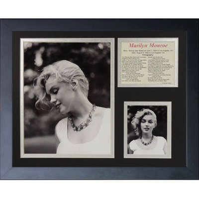 Memorabili encadrée b&w-collier Marilyn Monroe