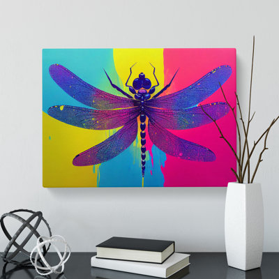 Dragonfly Splash Vol.2 Abstract - Wrapped Canvas