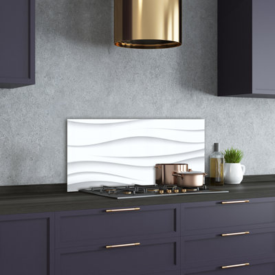 50cm W x 100cm L Glass Peel and Stick Panel