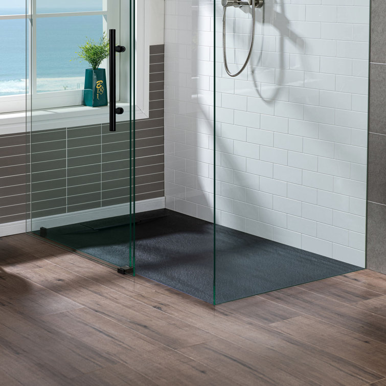 48" W x 32" D Single Threshold Shower Base with Center Drain