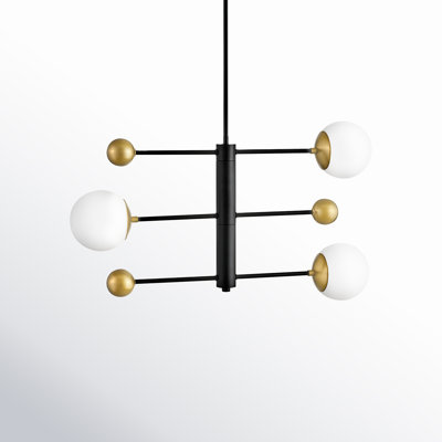 Cardella 3 - Light Metal Sputnik Chandelier