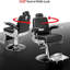 Fauteuil de coiffeur inclinable pour salon de coiffure avec repose-pieds, siège extra large et appui-tête amovible