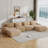 4-Seat Boneless U-Shaped Sofa 32D High-Resilience Sponge Anti-Slip Design Chaise Design Extra-Wide Curved Armrests Multi-Free Combination No Assembly For Studies Living Rooms Media Rooms-419078998