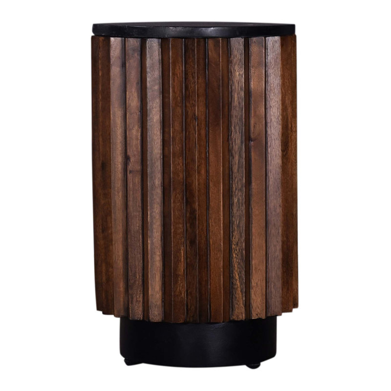 Table de bout ronde avec plateau moderne et table d'appoint