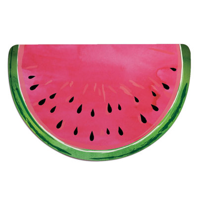 Tapis d'entrée antidérapant personnalisé Pendergraft Watermelon